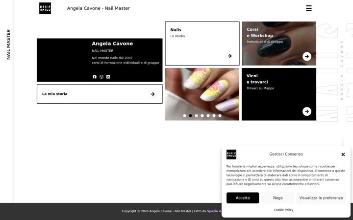 Screenshot of angelacavonenailmaster.it