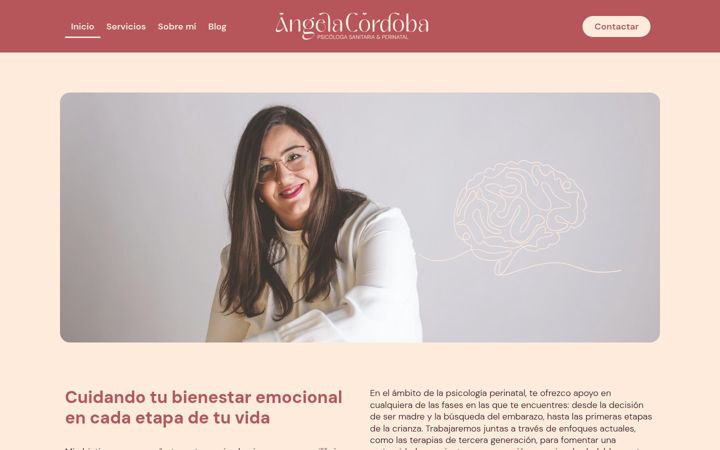 Screenshot of angelacordoba.es