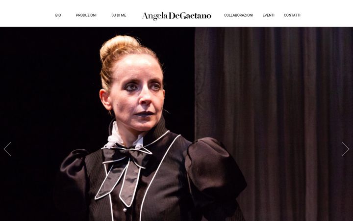 Screenshot του angeladegaetano.it