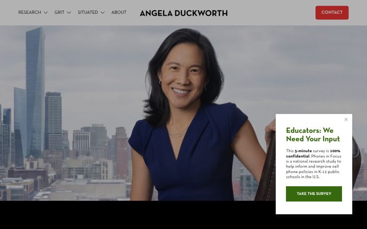 Screenshot of angeladuckworth.com