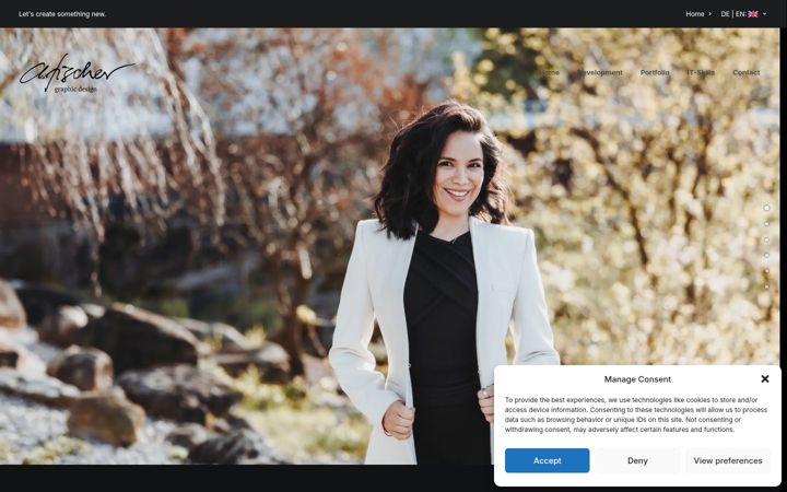 Captură de ecran a angelafischer.ch