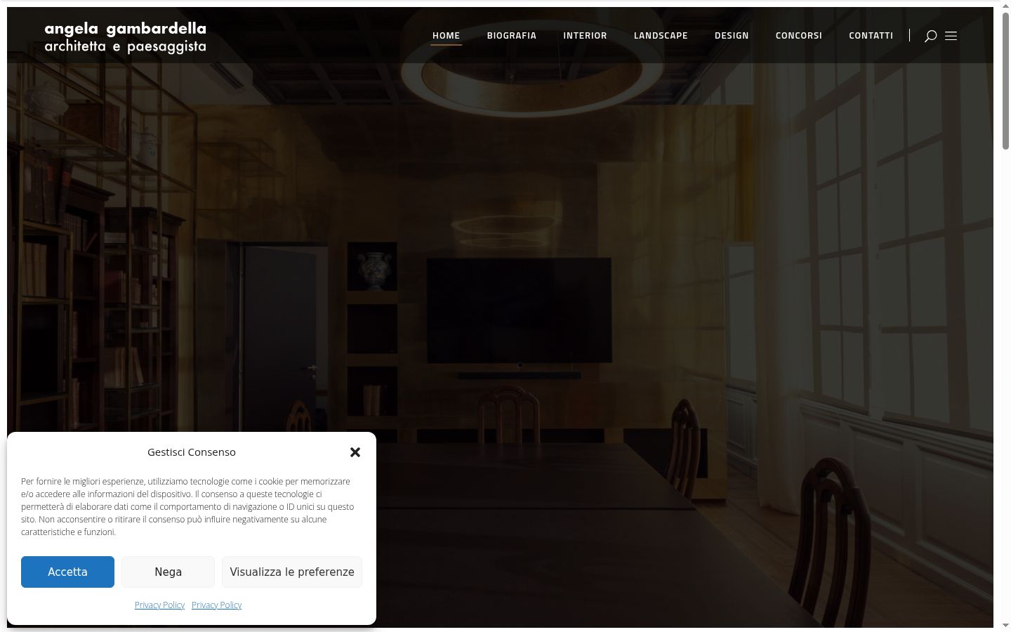 Screenshot του banner συγκατάθεσης που εμφανίστηκε πριν από οποιαδήποτε αλληλεπίδραση