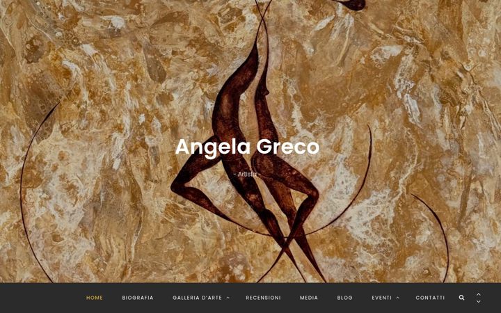 Screenshot of angelagrecoartista.it