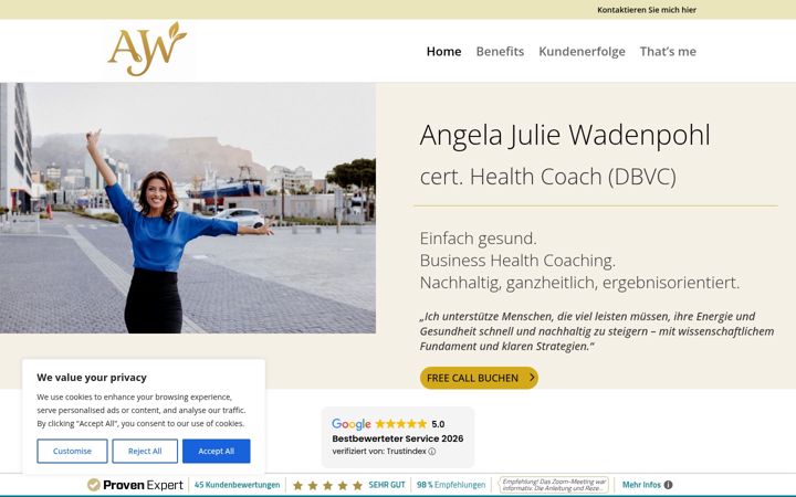 Screenshot of angelajulie.de