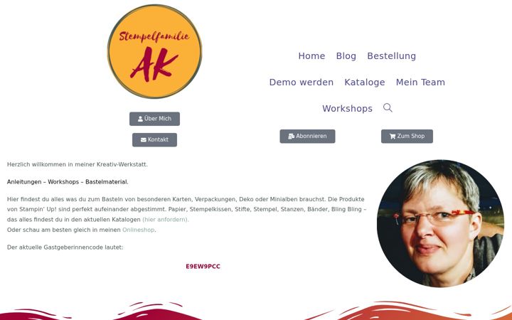 Screenshot of angelakoeber.de