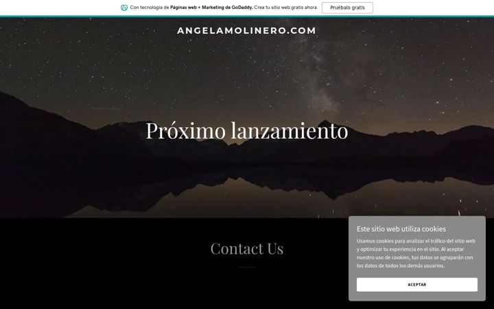 Screenshot of angelamolinero.com