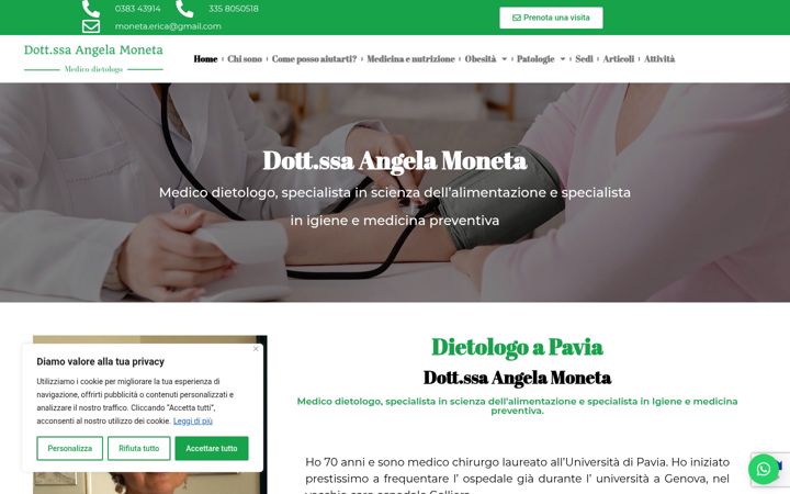 Екранна снимка на angelamoneta.it