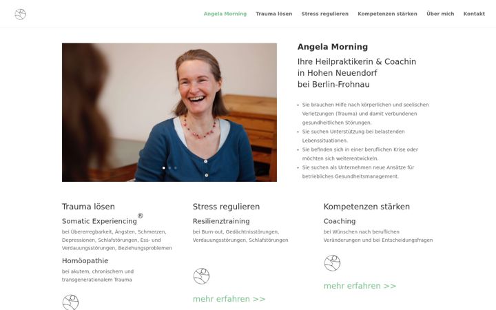 Screenshot of angelamorning.de