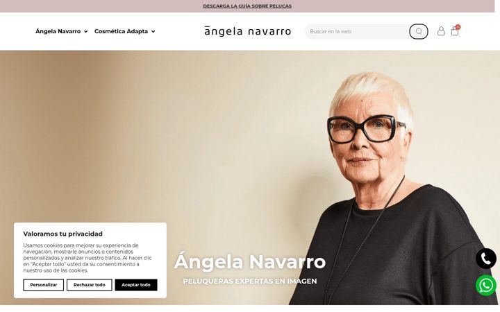 Screenshot of angelanavarro.com