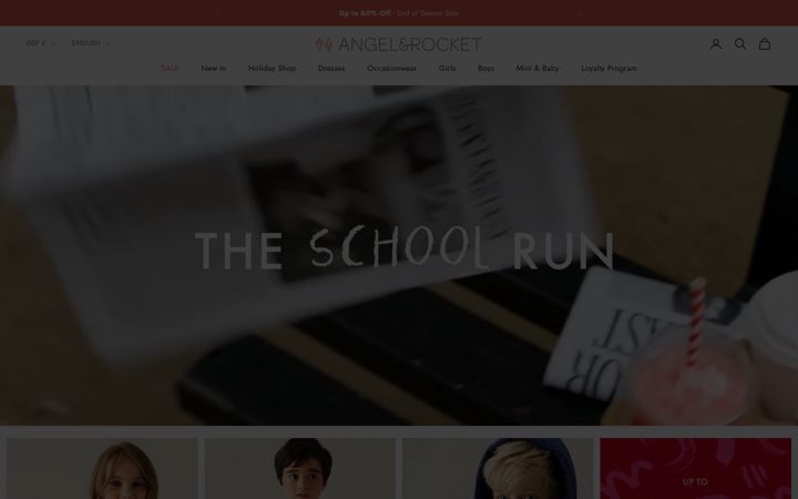 Screenshot of angelandrocket.com