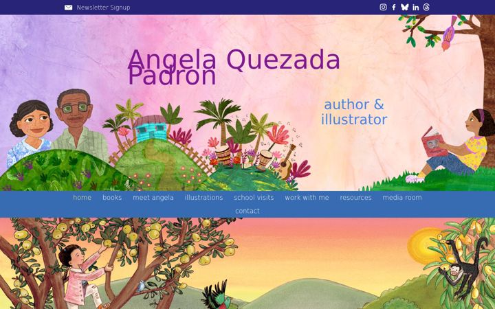 Screenshot of angelapadron.com