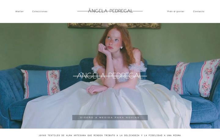 Screenshot of angelapedregal.com
