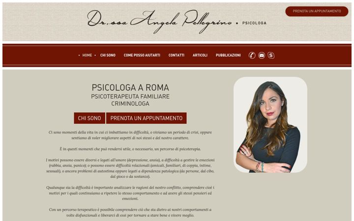 Екранна снимка на angelapellegrino.it