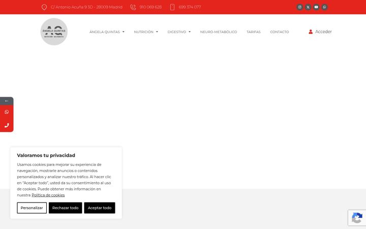 Screenshot of angelaquintas.es