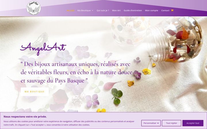 Ekraanipilt saidist angelart1221.fr