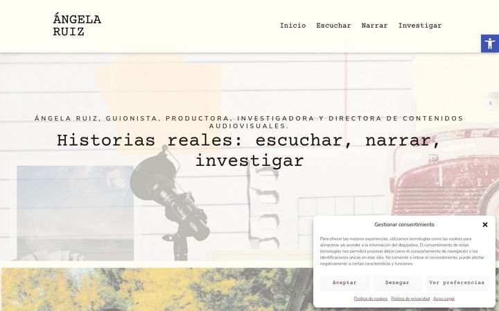 Екранна снимка на angelaruiz.es