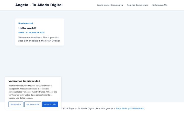 Screenshot of angelasegovia.com