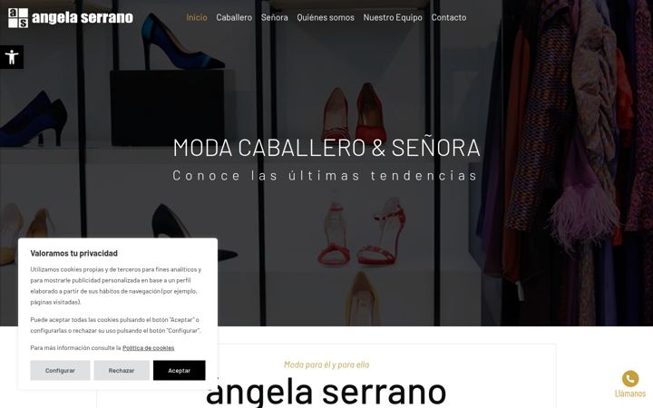 Screenshot of angelaserrano.com