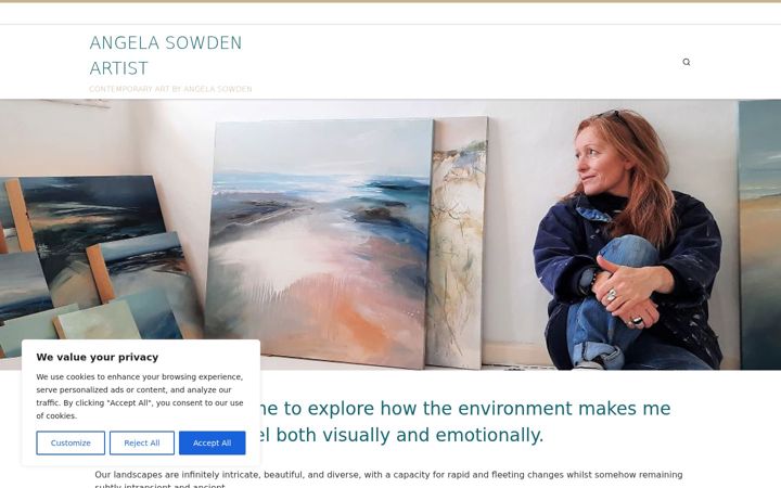 Screenshot of angelasowden.co.uk