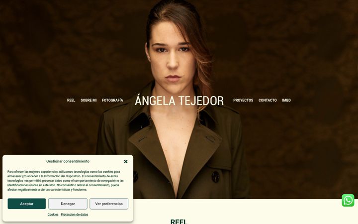 Screenshot of angelatejedor.com
