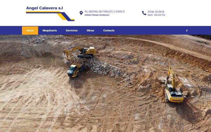 Screenshot of angelcalavera.com