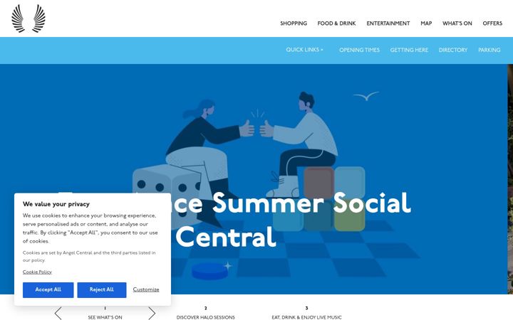 Screenshot of angelcentral.co.uk