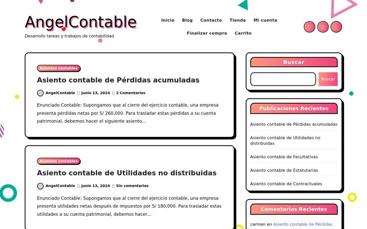 Screenshot of angelcontable.com