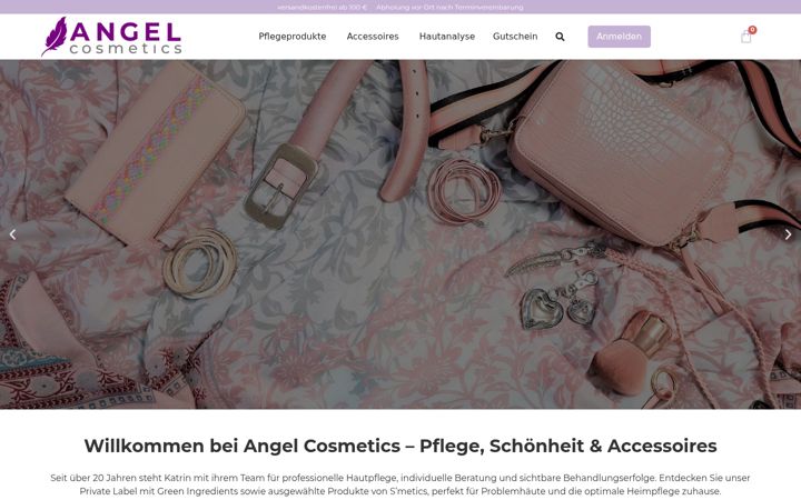 Screenshot of angelcosmetics-shop.de