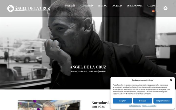 Screenshot of angeldelacruz.es