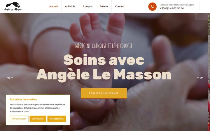 Screenshot of angelelemasson.fr