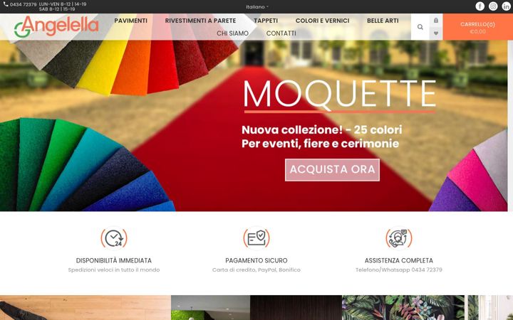 Screenshot of angelella.com