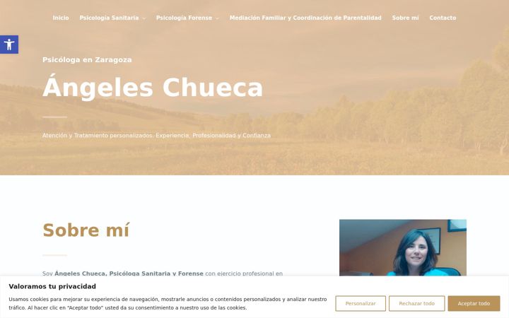 Екранна снимка на angeleschueca.es