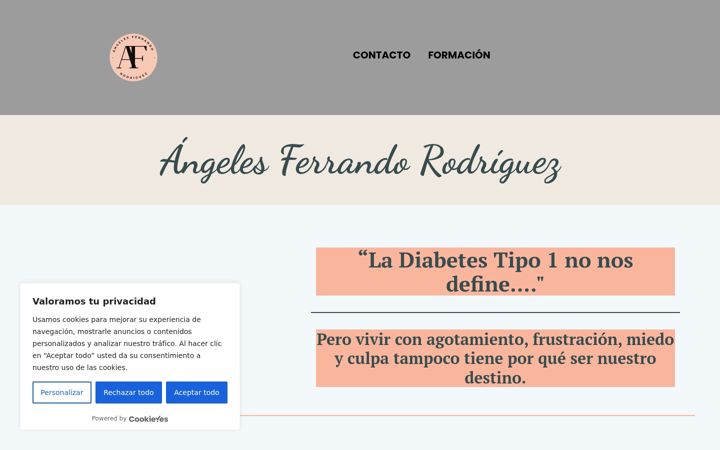 Screenshot of angelesferrando.com