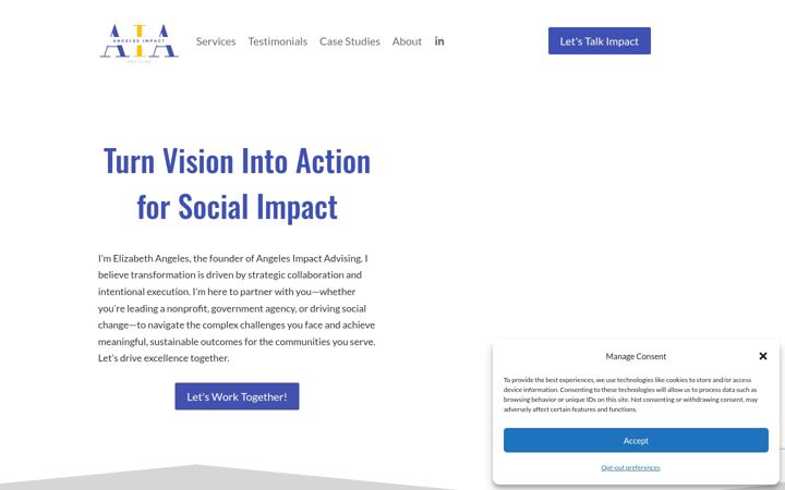 Screenshot of angelesimpact.com