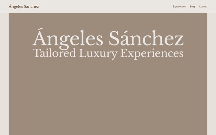 Screenshot of angelessanchez.com