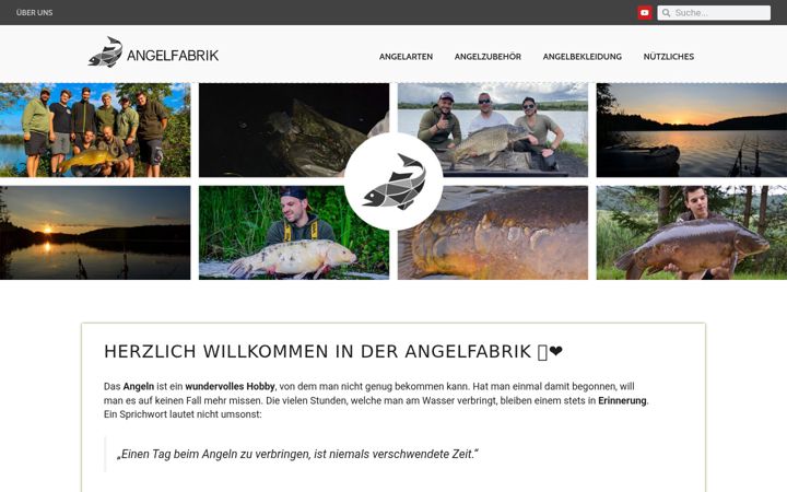 Screenshot of angelfabrik.de