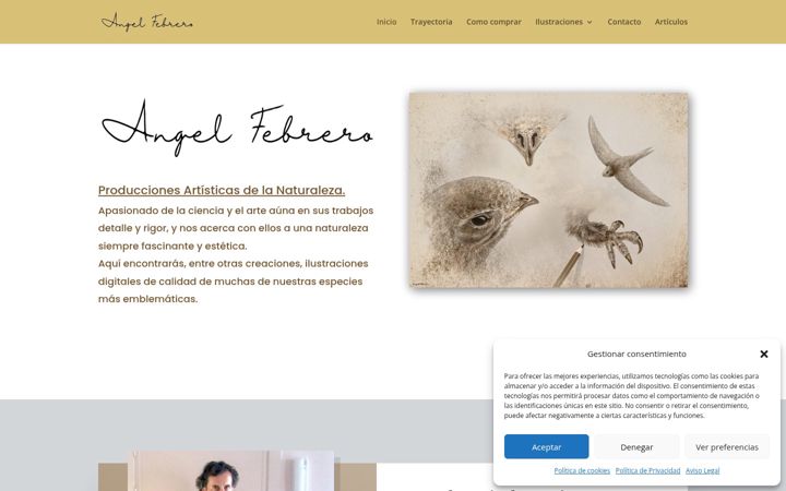 Screenshot of angelfebrero.com