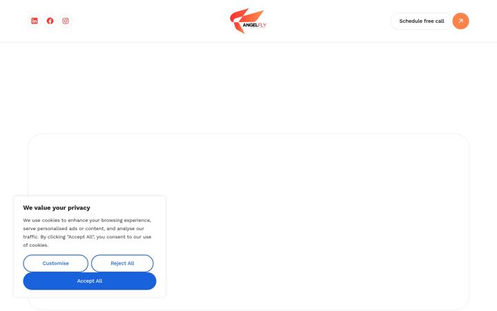 Posnetek zaslona angelfly.io