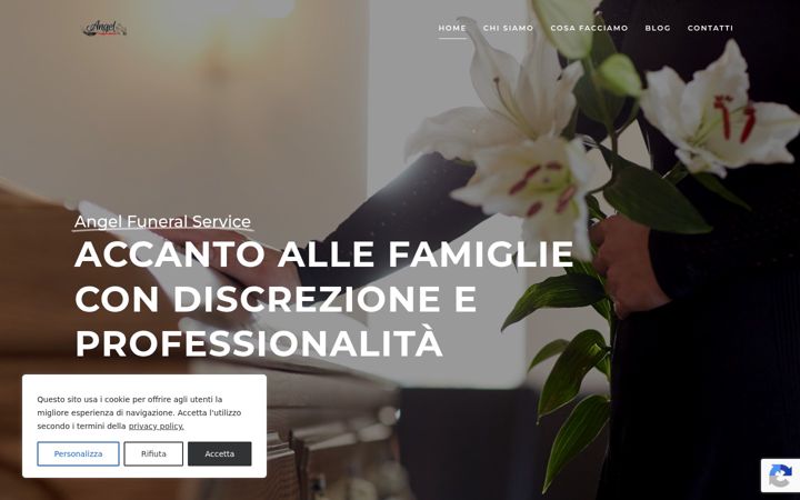 Screenshot of angelfuneralservice.it