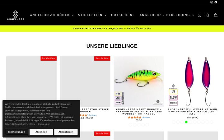 Screenshot of angelherz.de