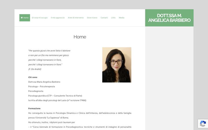 Screenshot of angelica-barbiero.it