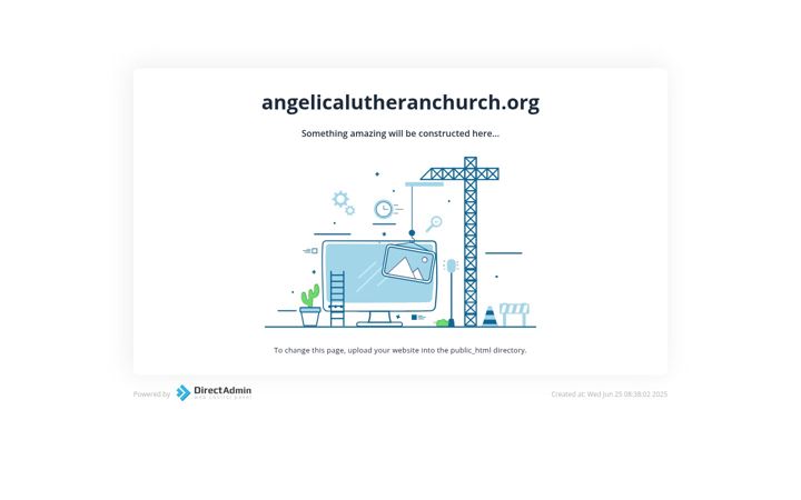 Screenshot of angelicalutheranchurch.org