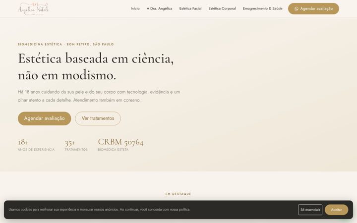 Screenshot of angelicanatali.com.br