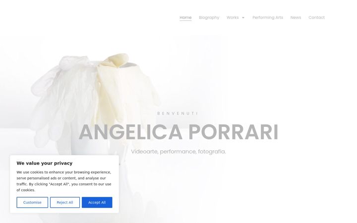 Screenshot of angelicaporrari.it