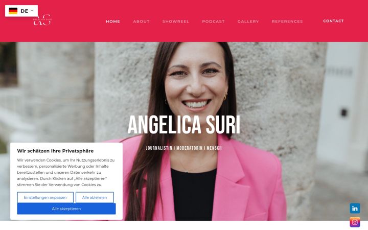 Screenshot of angelicasuri.com