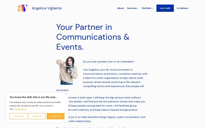 Screenshot of angelicavigilante.com