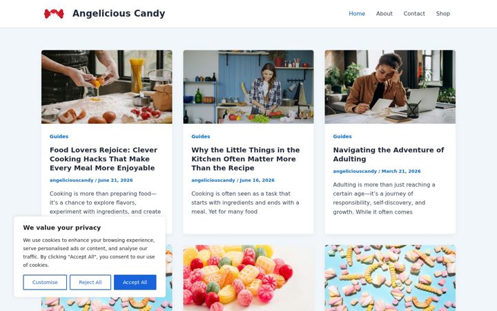 Screenshot of angeliciouscandy.online