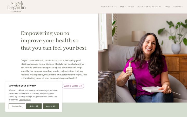 Screenshot of angelidegardin.com