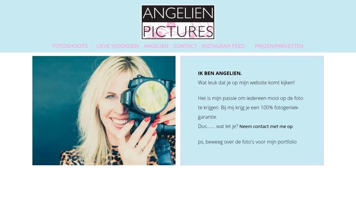 Screenshot of angelienpictures.nl