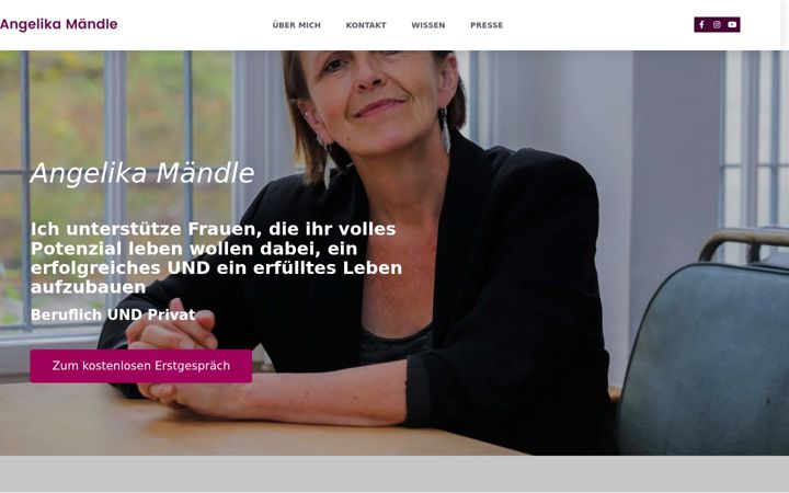 Ekrano kopija angelika-maendle.com